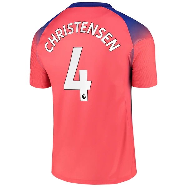 Camiseta Chelsea NO.4 Christensen 3ª Kit 2020 2021 Naranja